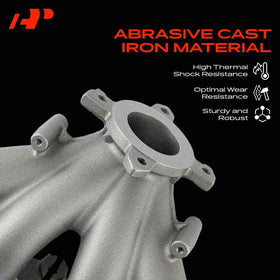A-Premium manifold installed in engine bay demonstrating direct-replacement fitment benefit