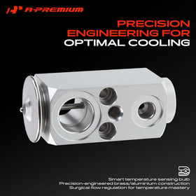 A-Premium expansion valve backside detail showing mounting interface