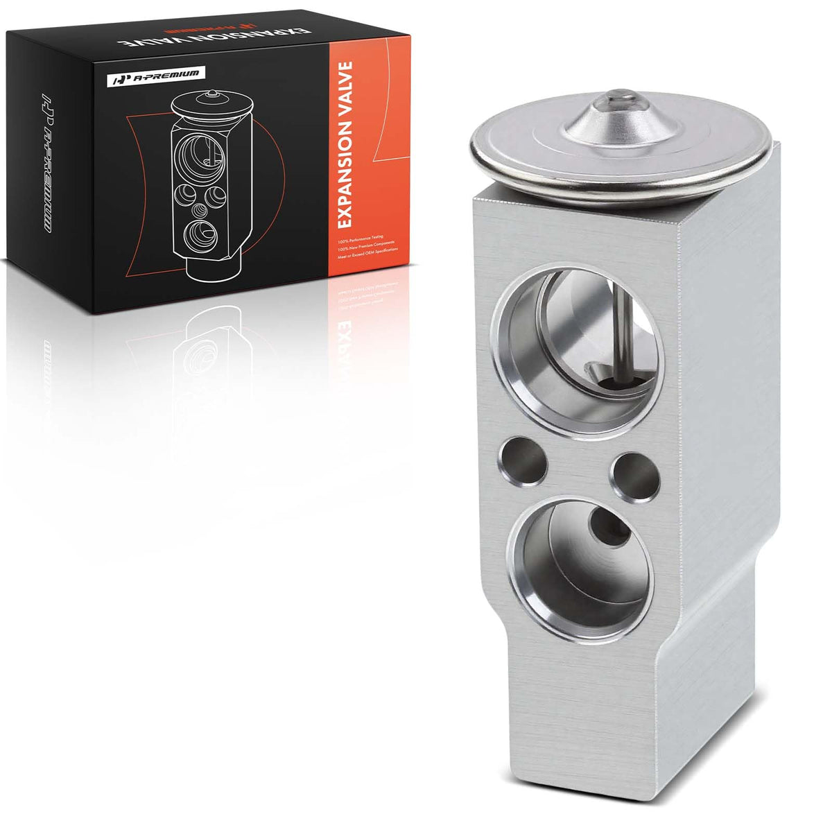 A-Premium expansion valve front view showing fitment and reliable replacement