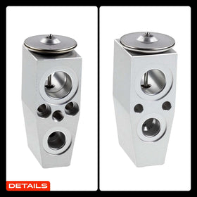 A-Premium expansion valve held in hand to show install scale and technician-friendly handling
