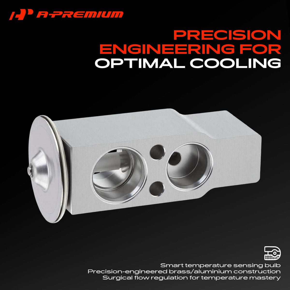 A-Premium expansion valve installed in vehicle air conditioning system for restored cooling