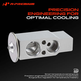 A-Premium expansion valve installed in vehicle air conditioning system for restored cooling