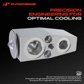 A-Premium expansion valve internals closeup showing precision components for stable metering