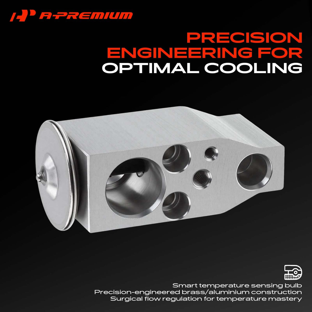 A-Premium label with reference numbers for quick parts verification benefit