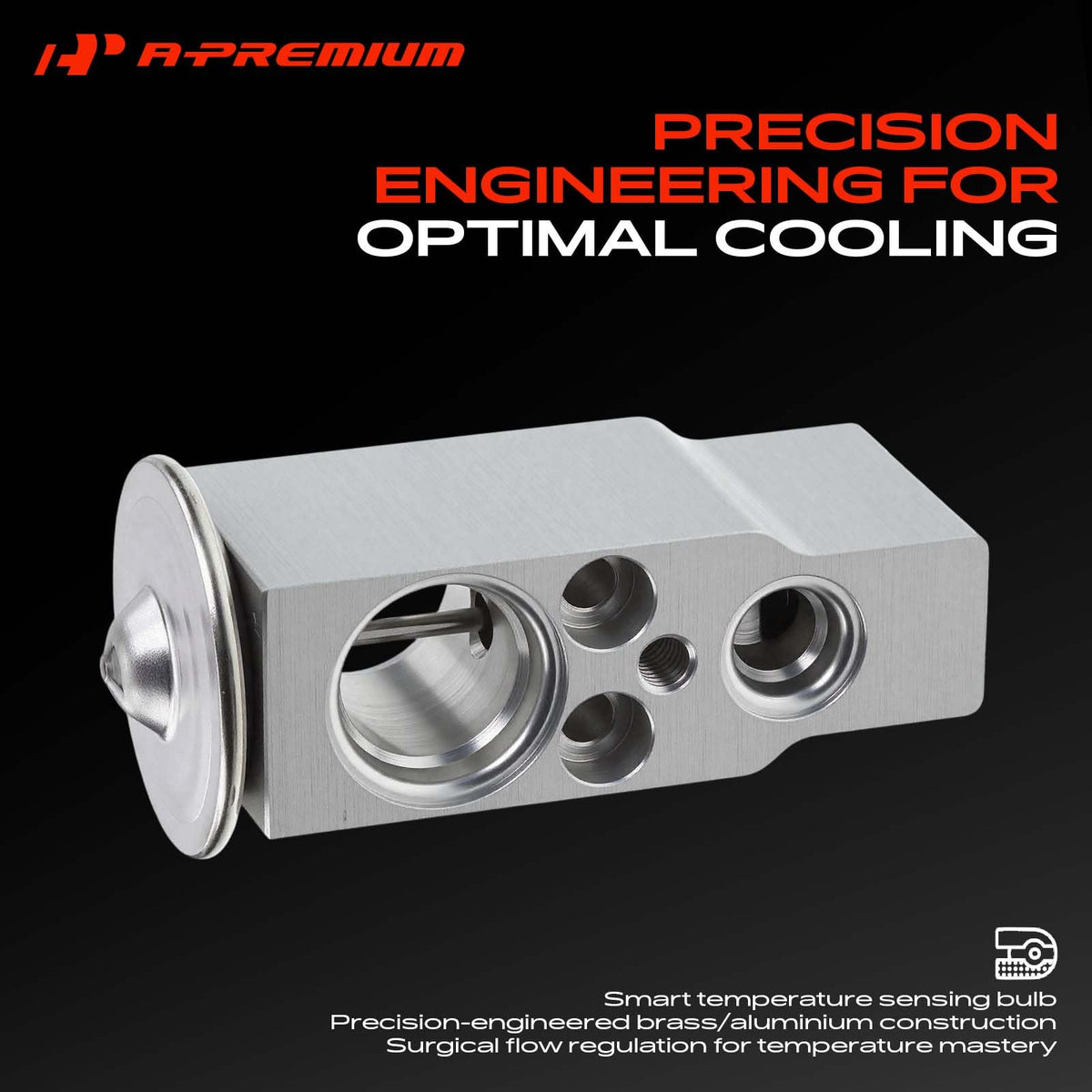 A-Premium expansion valve mounting holes detail for easy bolt alignment benefit