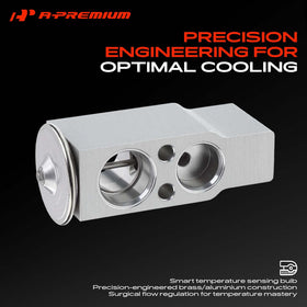 A-Premium expansion valve with packaging and included parts ensuring ready installation