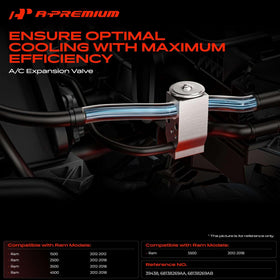 A-Premium expansion valve side profile highlighting precise machining benefits