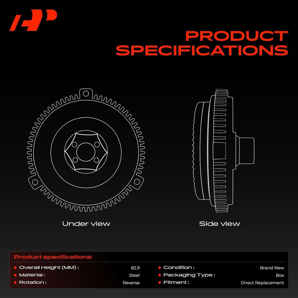 A-Premium close-up of clutch fins showing steel finish and heat-resistance benefit