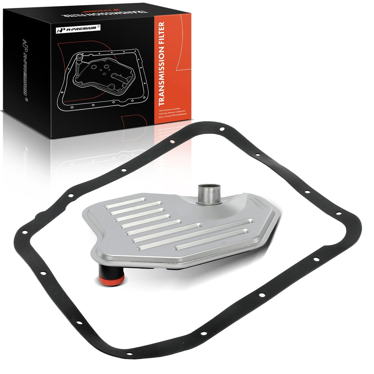 A-Premium front view of transmission filter showing fitment benefit