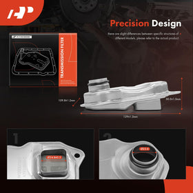A-Premium transmission filter installed under vehicle, supports smoother shifting