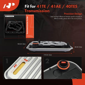 A-Premium filter installed in transmission demonstrating correct fitment