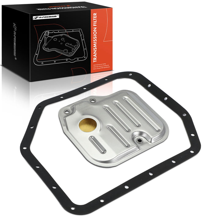 A-Premium front packaging showing filter and gasket with clear fitment benefit