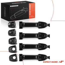 A-Premium five caps and hardware laid out showing included parts for finished look