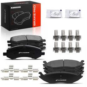 A-Premium boxed kit showing front and rear pads and contents benefits convenience