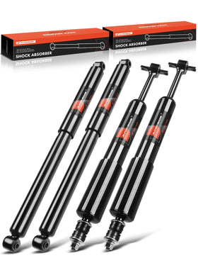 A-Premium front and rear shocks packaging showing complete four-piece kit benefit
