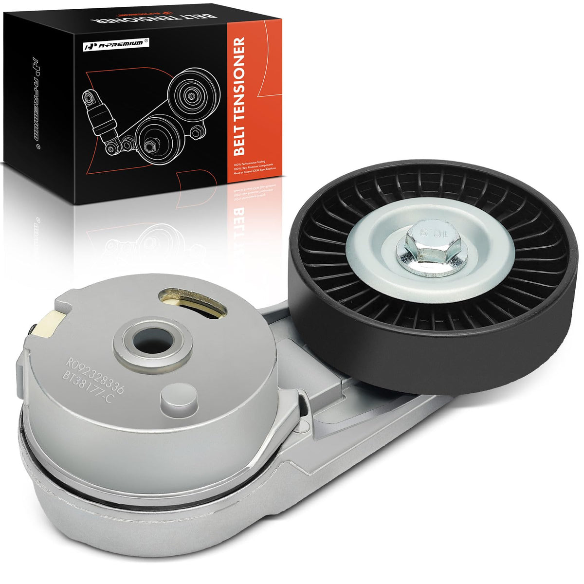 A-Premium front view of tensioner assembly highlighting correct-fit design and durability
