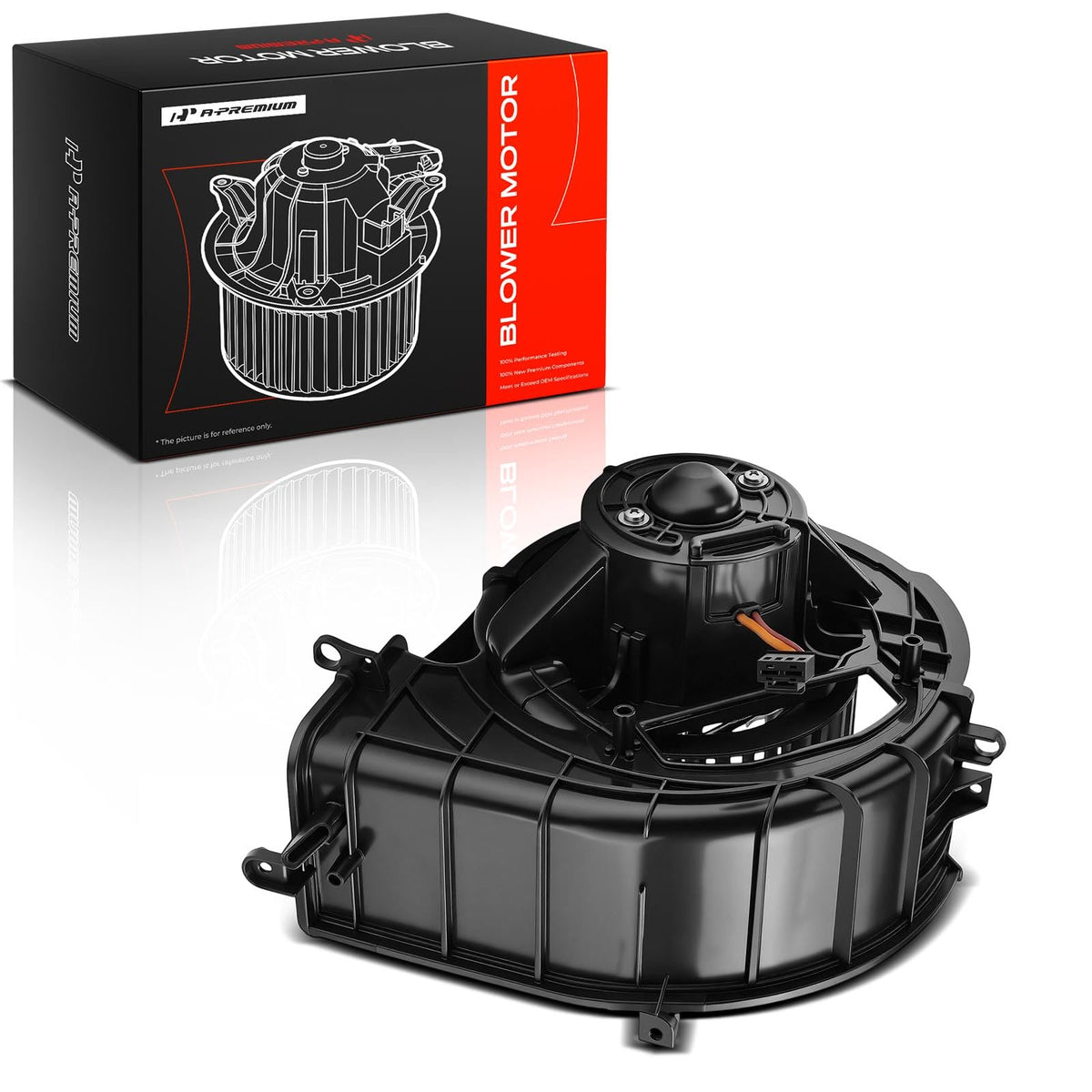 A-Premium front assembly showing complete blower and cage for direct fit