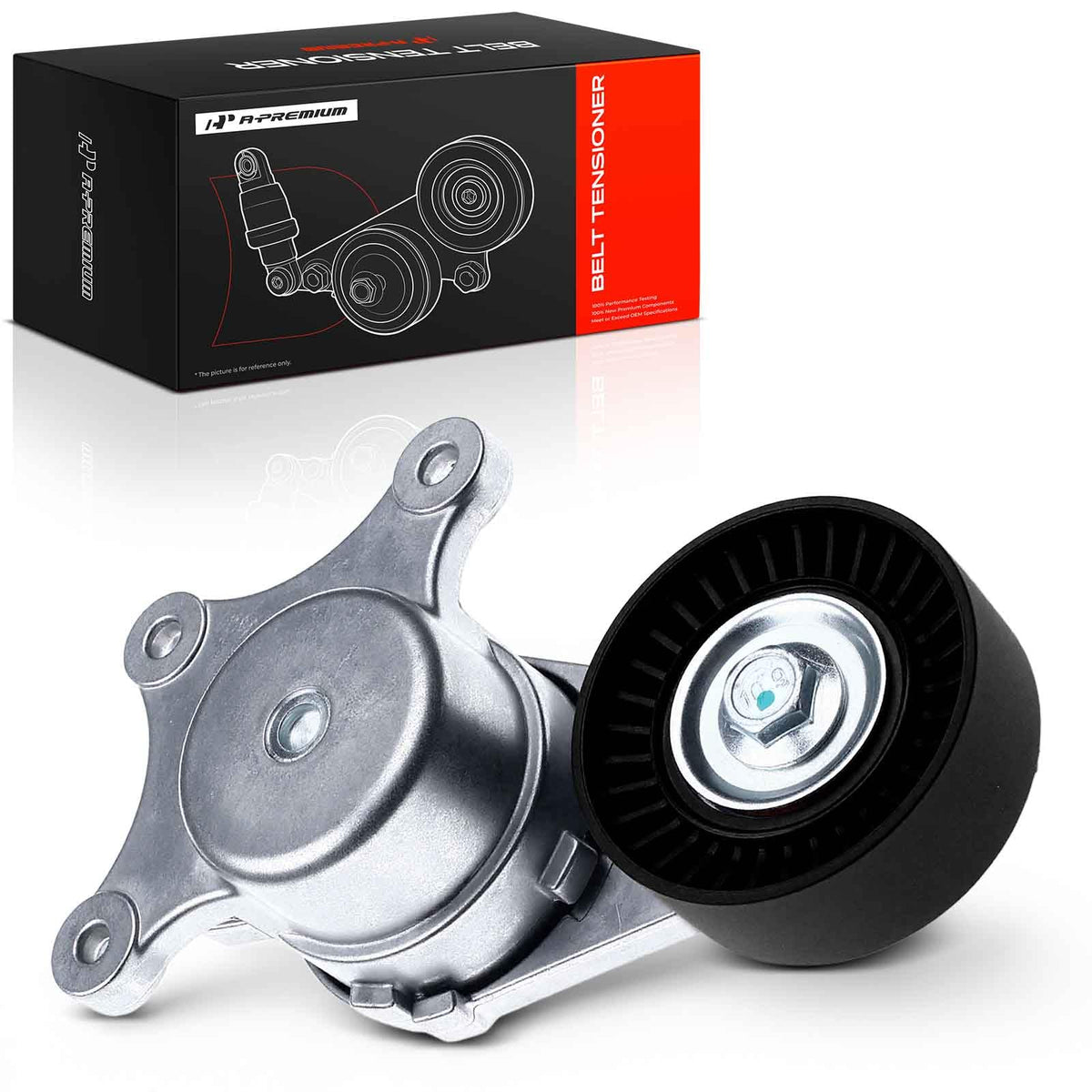 A-Premium front assembly showing pulley and bracket for reliable fit