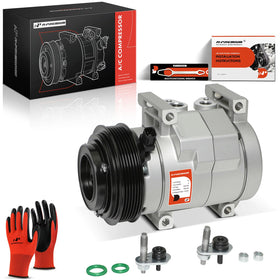 A-Premium front view of compressor showing complete assembly and benefit of direct-replacement