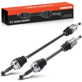 A-Premium front axles packaging showing two-axle set and benefit of complete replacement