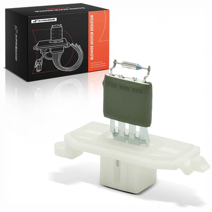 A-Premium front view of blower resistor showing fit and durable housing benefit