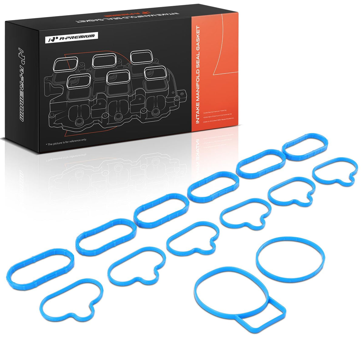 A-Premium front box packaging showing product and part references for quick verification