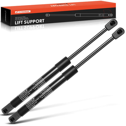A-Premium front hood lift supports in retail packaging showing correct fitment