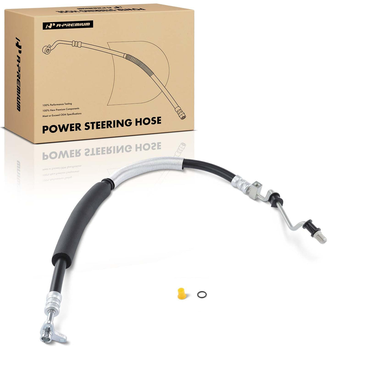 A-Premium front view of pressure hose assembly showing full-fit benefit