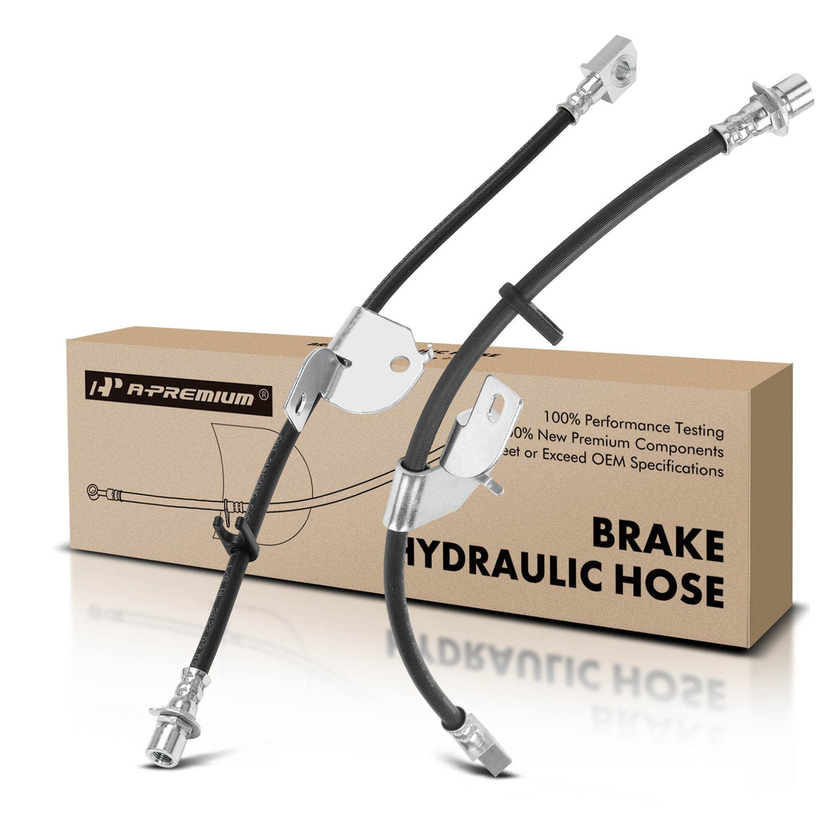 A-Premium front hose front view showing full shape and fitment benefit