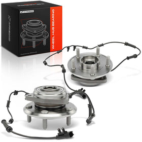 A-Premium front hub assembly packaging showing included left and right units for quick replacement