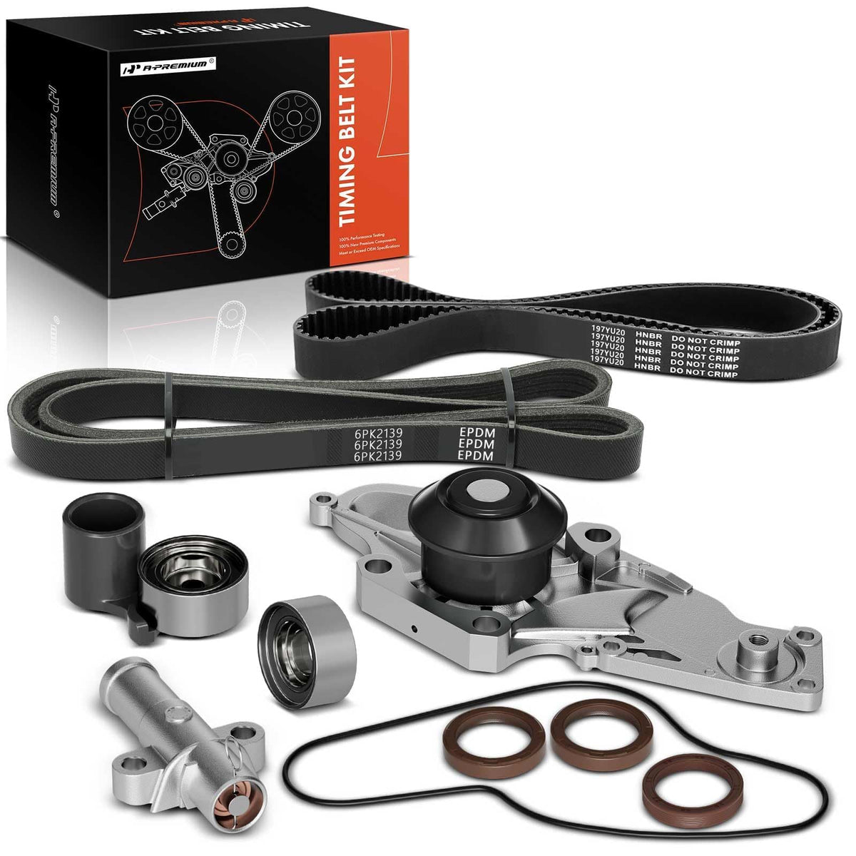 A-Premium front kit packaging showing complete replacement set and reassurance