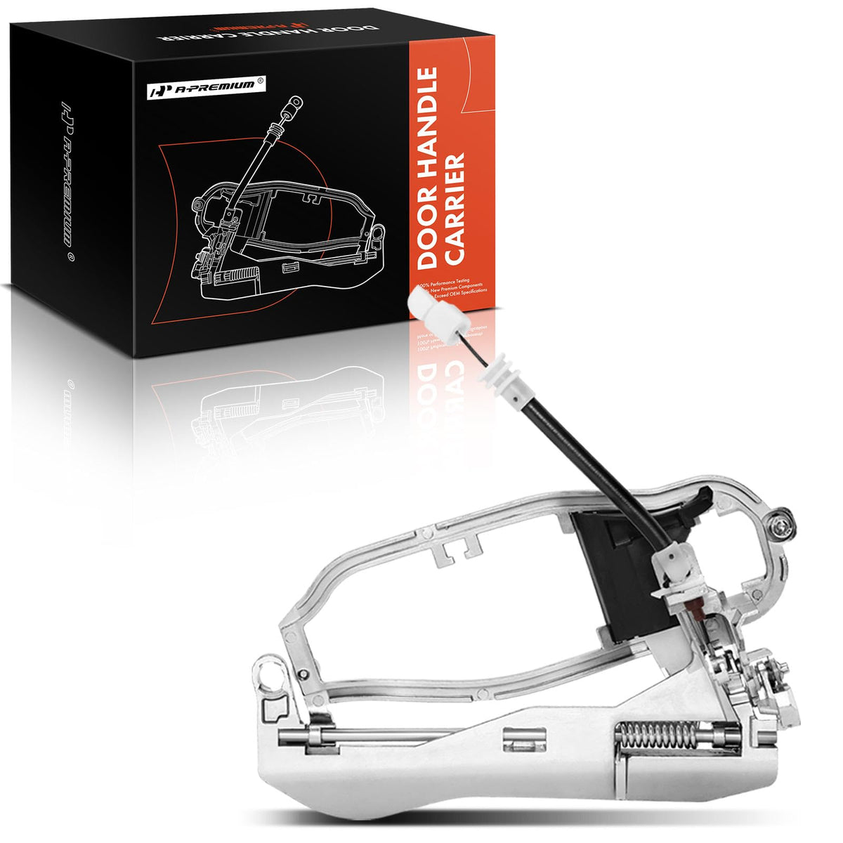 A-Premium front-left handle carrier overview showing fit and solid construction