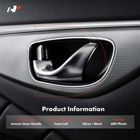 A-Premium front left handle front view highlighting silver finish