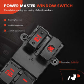 A-Premium red backlight illuminated for improved night visibility and safety