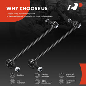 A-Premium front link mounted on car illustrating restored steering stability