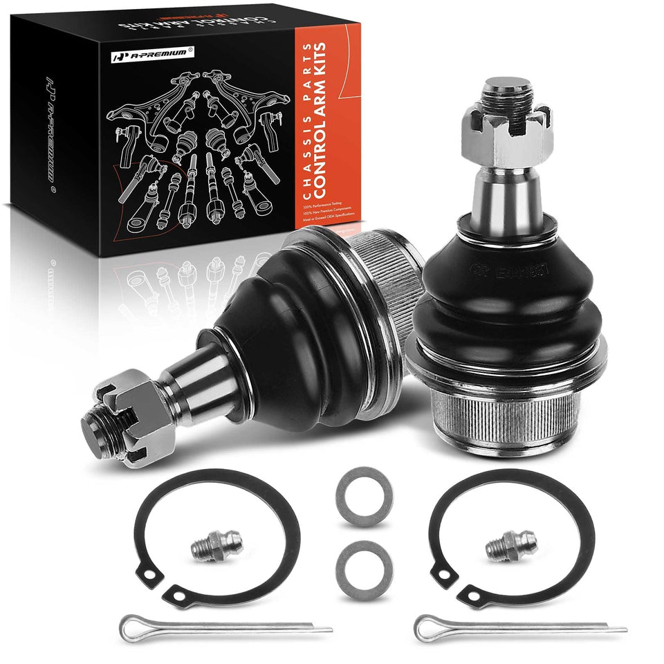 A-Premium front packaging showing replacement ball joint pair and benefits