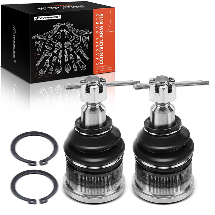 A-Premium front lower ball joint package front view showing ready-to-install parts and peace of mind