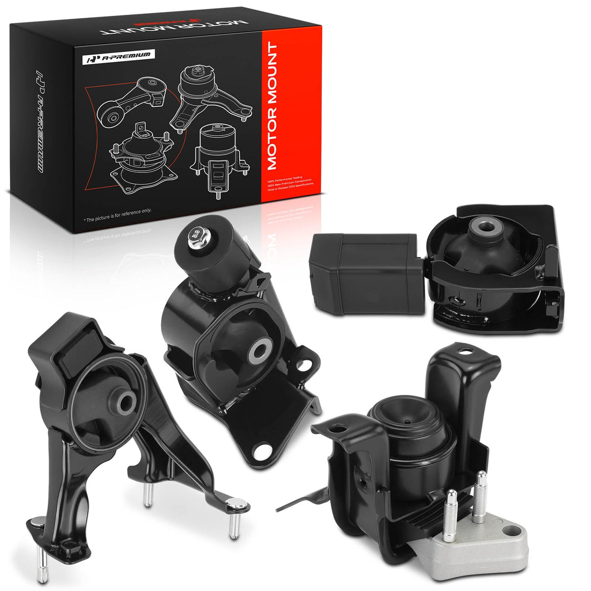 A-Premium front motor mount showing durable construction and improved stability