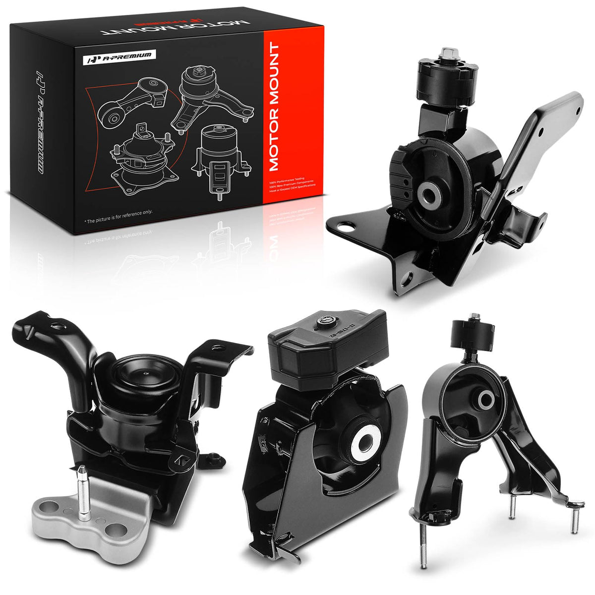 A-Premium front motor mount showing durable construction and reduced vibration benefit