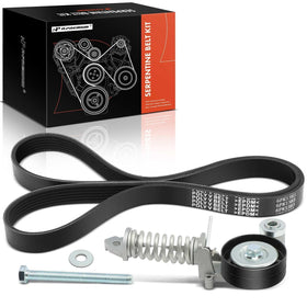 A-Premium front-of-kit showing belt and tensioner for quick installation
