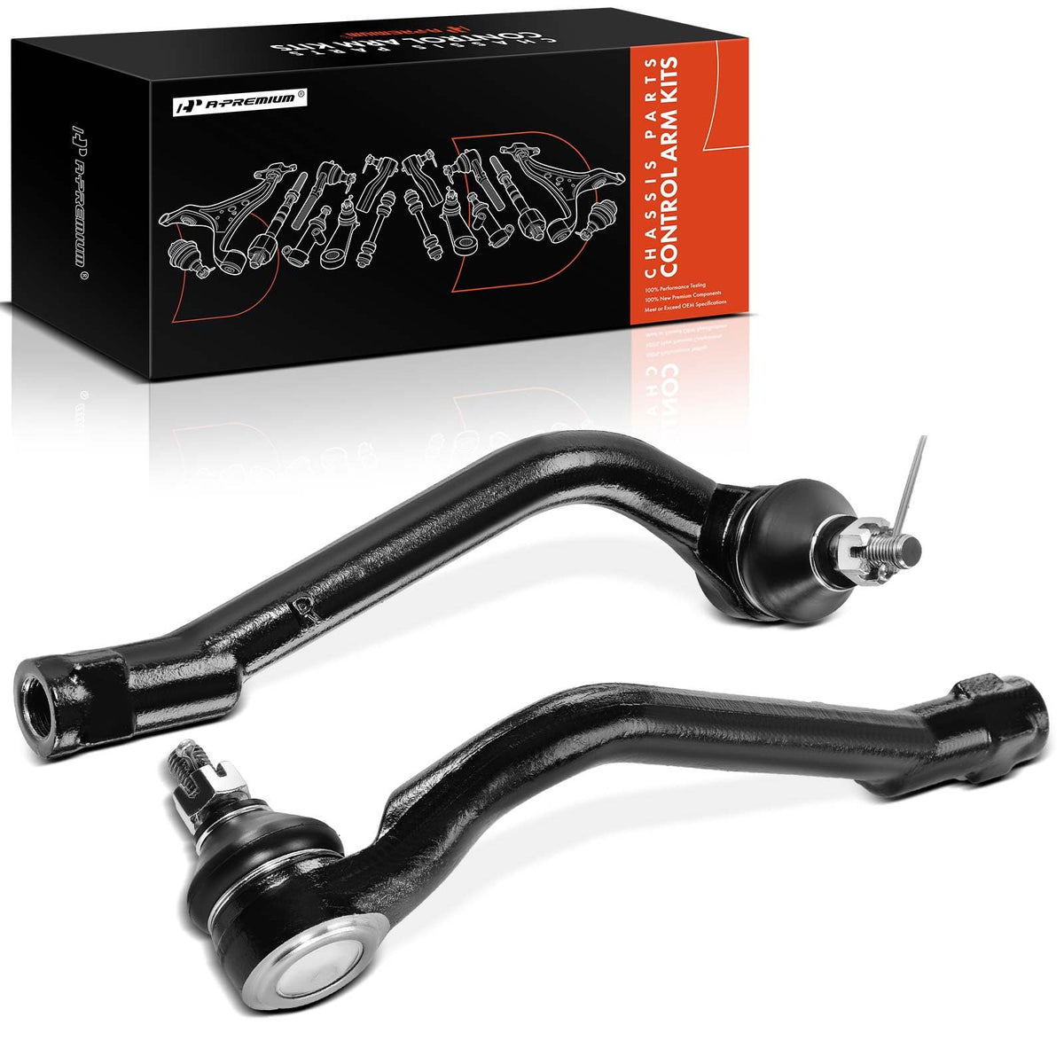 A-Premium front outer tie rod end front view showing precise fitment improving steering