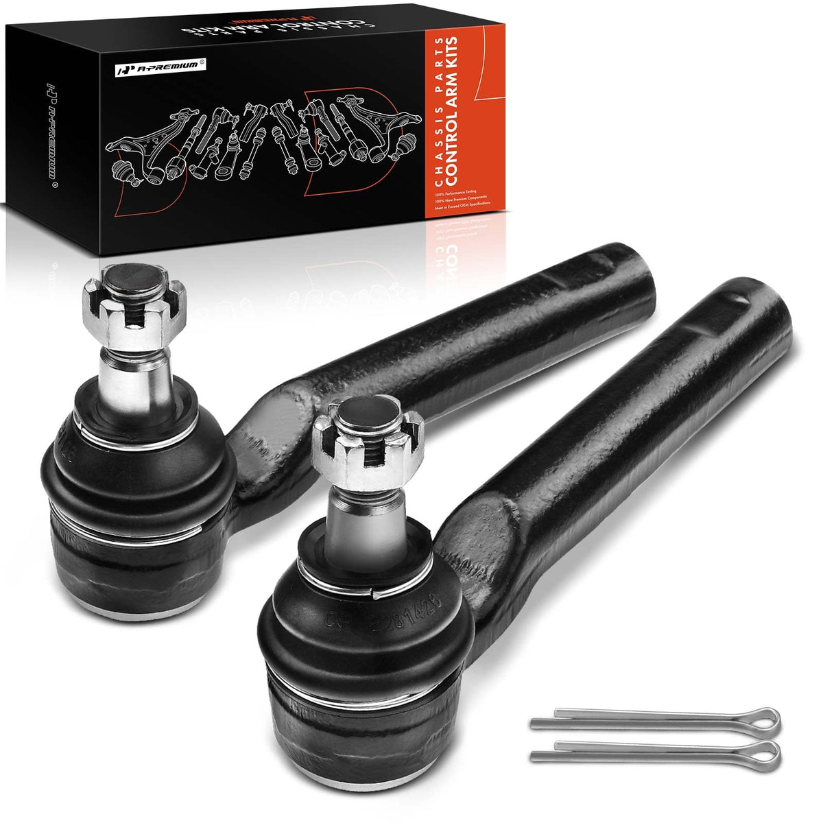 A-Premium packaging showing new tie rod end and fitment clarity