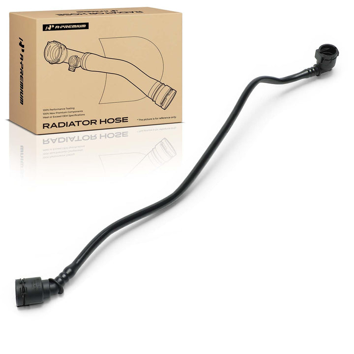 A-Premium front packaging showing BMW-compatible upper hose and part benefits