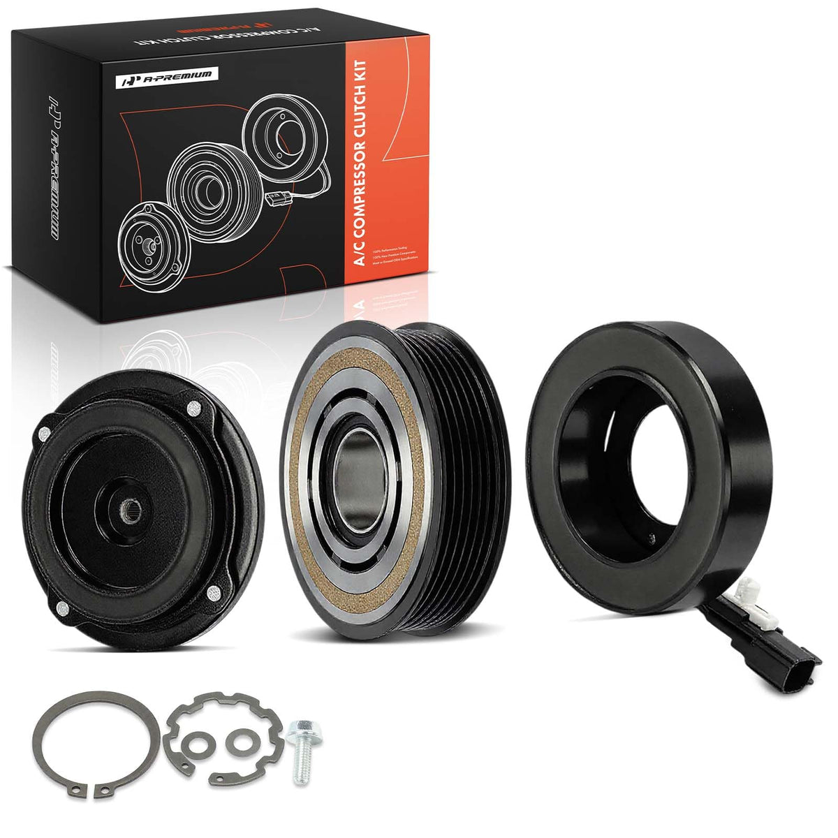A-Premium front packaging of clutch kit showing complete replacement convenience
