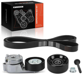 A-Premium front packaging showing complete serpentine kit and peace-of-mind