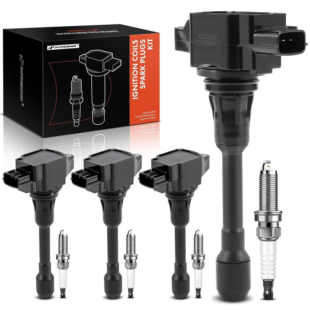 A-Premium kit front packaging showing full replacement set and fitment benefit