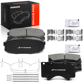 A-Premium front pad packaging showing fitment and benefits