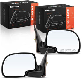 A-Premium front view of both replacement door mirrors showing ready-to-install benefit