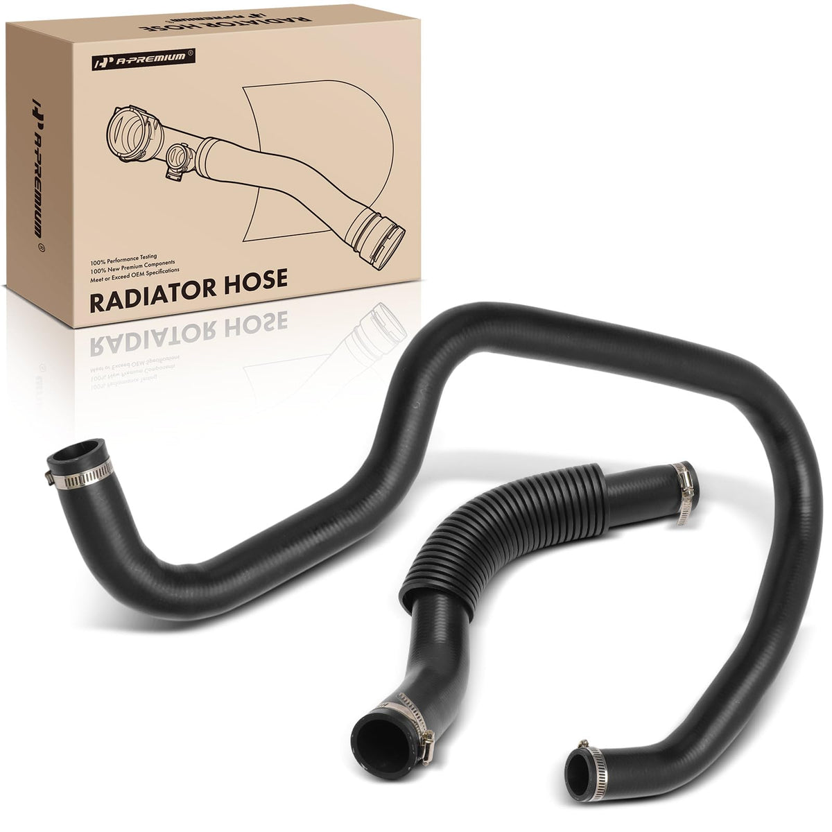 A-Premium front view of hose set showing complete replacement and ready-to-install benefit