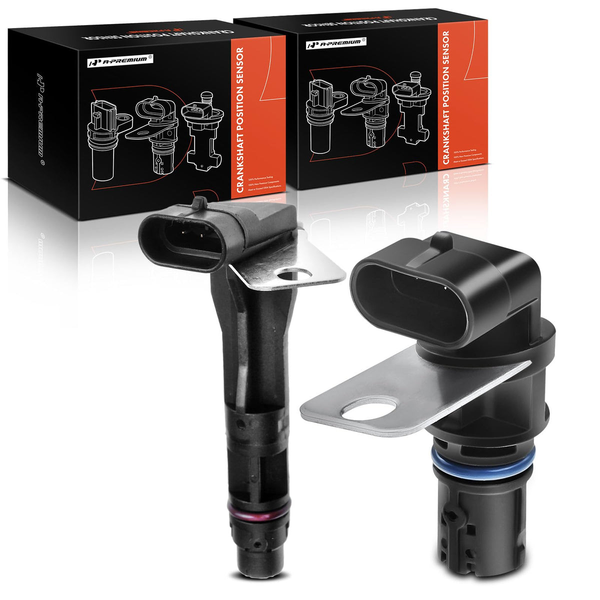 A-Premium front packaging showing both camshaft and crankshaft sensors and convenience